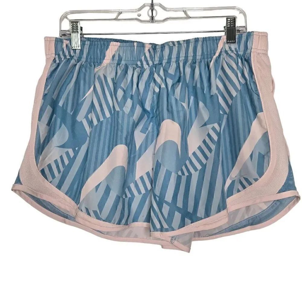 Nike Dri Fit Running Shorts Blue White Size XL